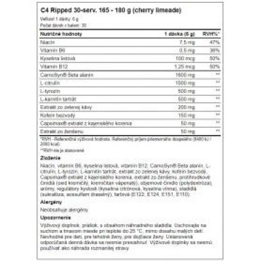 CELLUCOR - C4 Ripped 180 g Cellucor
